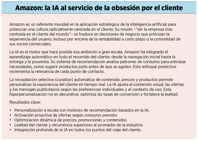Amazon: la IA al servicio de la obsesión por el cliente