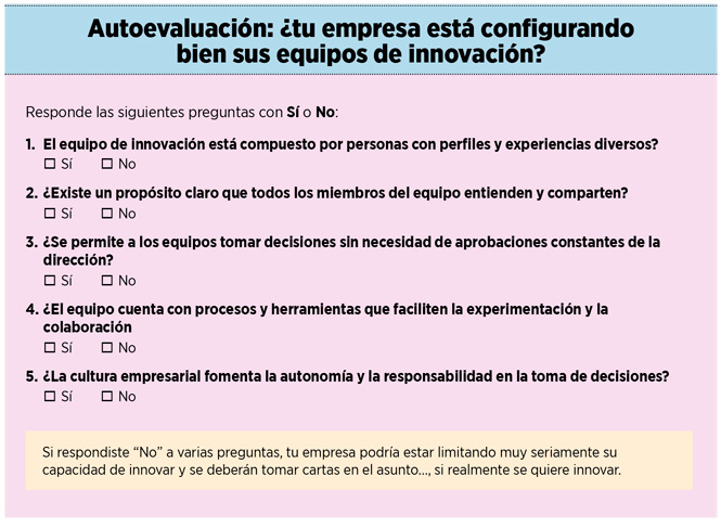 Autoevaluación: ¿tu empresa está configurando bien sus equipos de innovación?